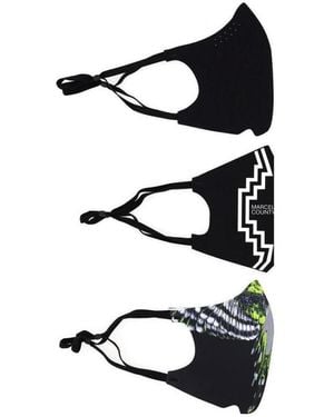 Marcelo Burlon Three-Pack Face Mask Set - White