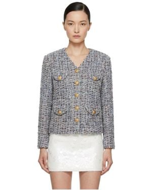 Marissa Chiara V-Neck Jacket - Gray