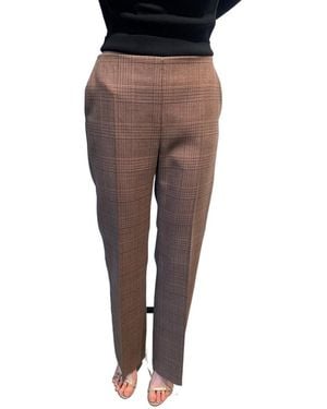 Max Mara Prince Of Wales Check Pants - Brown