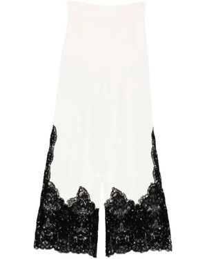 Ermanno Scervino Lace-Detail Pants - White