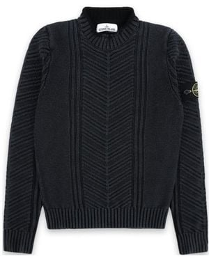 Stone Island Long-Sleeved Jumper - Blue