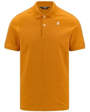 K-Way Vinnie Logo Patch Polo Shirt - Orange
