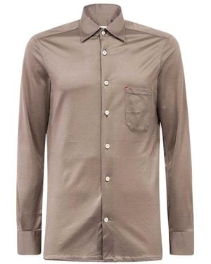 Kiton Long-Sleeved Shirt - Brown