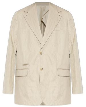 Willy Chavarria Buttoned Blazer - Natural