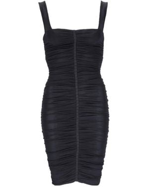 Givenchy Ruched Sleeveless Mini Dress - Black