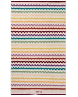 Missoni Watamu Zigzag Beach Towel - Grey