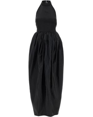 ROTATE BIRGER CHRISTENSEN Satin Taffeta Maxi Dress - Black