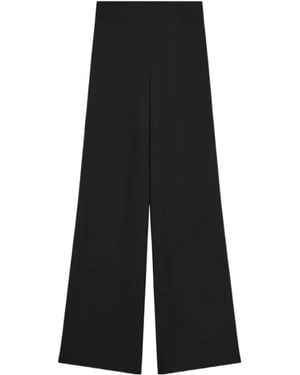 JOSEPH Wide Leg Trousers - Black