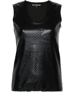 Junya Watanabe Diamond-Pattern Tank Top - Black