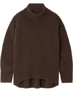 arch4 Knitted High-Neck Sweater - Brown