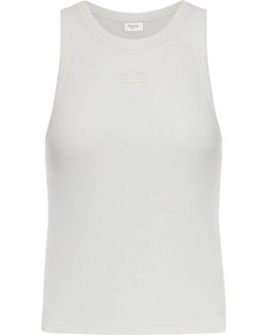 Celine Sleeveless Top - White