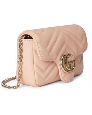Gucci Gg Marmont Mini Shoulder Bag - Pink