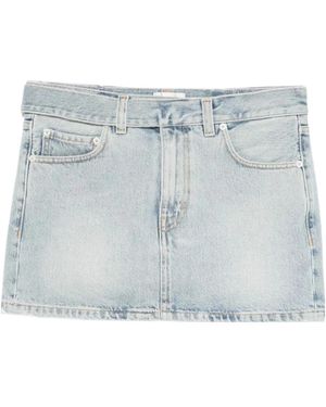 Haikure Tyra Celestial Belted Skirt - Blue