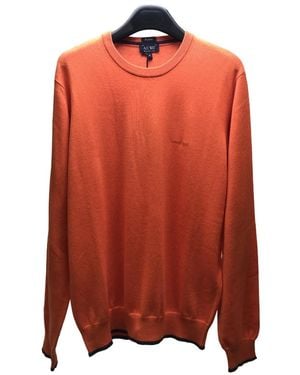 Armani Jeans Round-Neck Jumper - Orange