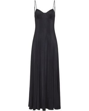 forte_forte Spaghetti Strap Maxi Dress - Black