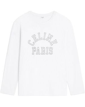 Celine Long-Sleeve T-Shirt - White