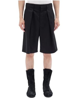 Ann Demeulemeester Pleated Shorts - Black