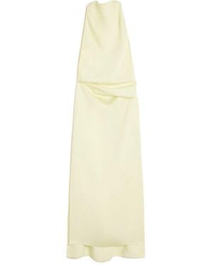Sportmax Dolmen Draped Maxi Dress - White