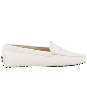 Tod's Slip-On Driving Loafers - White