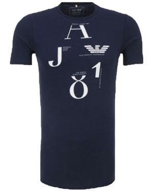 Armani Jeans Logo T-Shirt - Blue