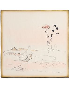 Lemaire Printed Scarf - Natural