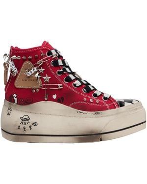 R13 Kurt High-Top Sneakers - Red