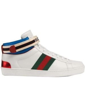 Gucci Stripe Ace High-Top Sneakers - Multicolor