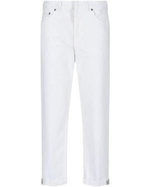 Dior Straight-Leg Cropped Jeans - White
