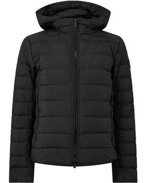 Canada Goose Hooded Horizontal Quilting Lightweight Down Jacket - Black