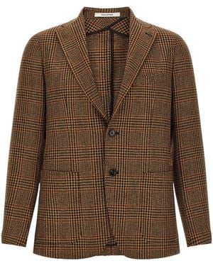 Tagliatore Single-Breasted Blazer - Brown