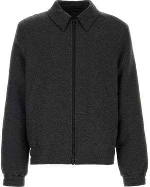 Closed Zip-Up Shirt Jacket - Black
