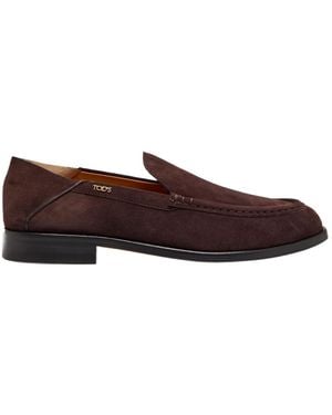 Tod's Cuoio 07M Suede Loafers - Brown