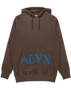 1017 ALYX 9SM 2X Logo Hoodie - Brown