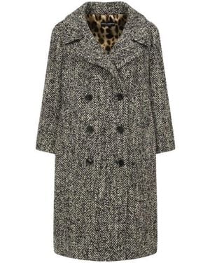 Dolce & Gabbana Double-Breasted Coat - Gray