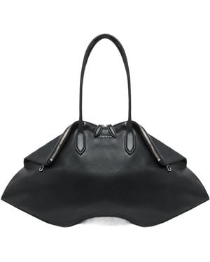 McQueen Manta Maxi Tote Bag - Black