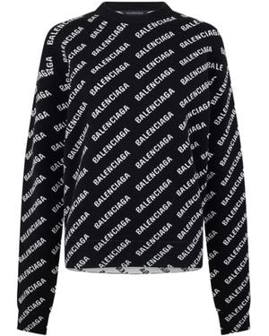 Balenciaga Logo Jumper - Black