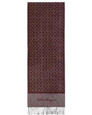Ferragamo Logo Scarf - Purple