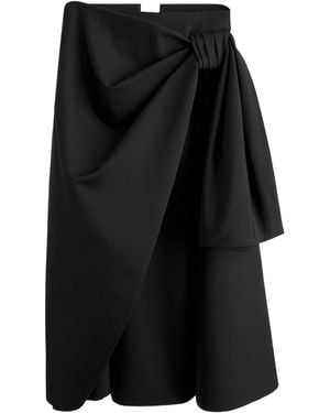 Dior Mid-Length Draped Skirt - Black