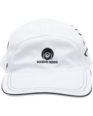 Marine Serre Logo Embroidered Baseball Cap - White