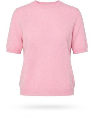 Soft Goat Crew Neck Sweater - Pink