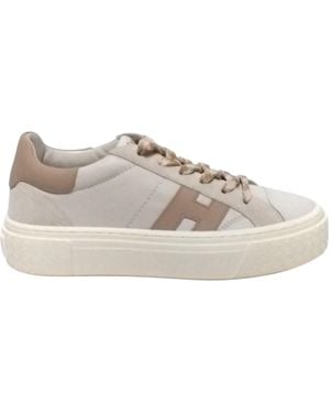 Hogan Crosswind Lace-Up Sneakers - Gray