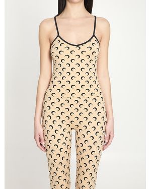 Marine Serre Moon Printed Jersey Top - Natural