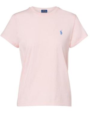 Polo Ralph Lauren Embroidered Cotton Jersey T-Shirt - Pink