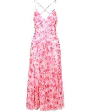 Philosophy Di Lorenzo Serafini A Dress With A Halter And Bare Back - Pink