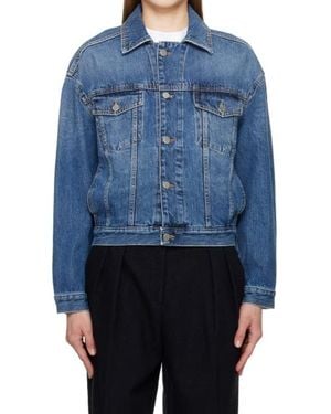Loulou de Saison Non-Stretch Denim Jacket - Blue