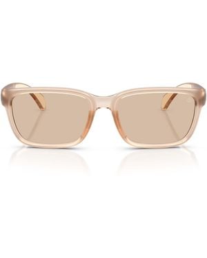 Moncler Eyewear Rectangular Frame Sunglasses - Natural