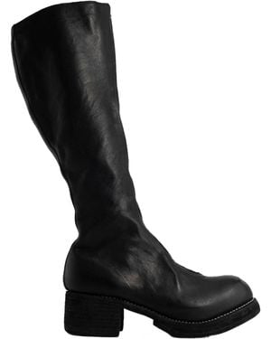 Guidi Knee-Length Zipped Boots - Black