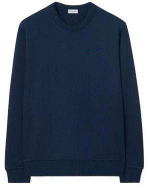 Burberry Logo Cotton Sweatshirt - Blue