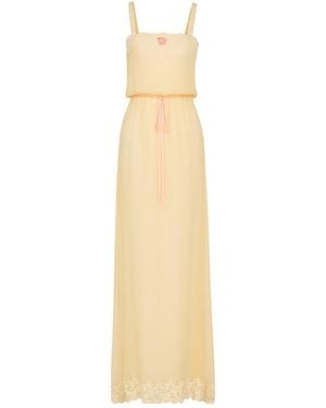 Saint Laurent Laced Dress - Metallic