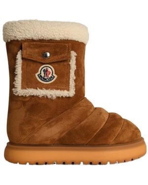 Moncler Gaia Pocket Detailed Boots - Brown